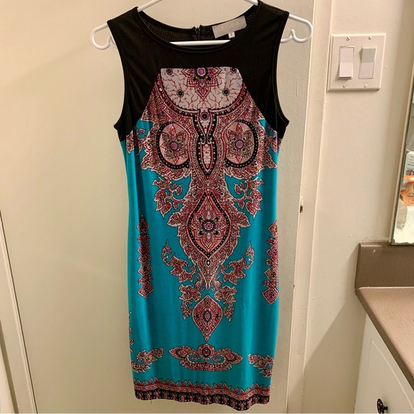 Abstract print dress size :Small - Picture 4 of 7